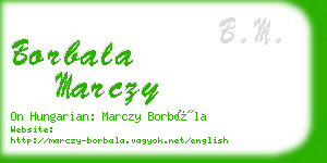 borbala marczy business card